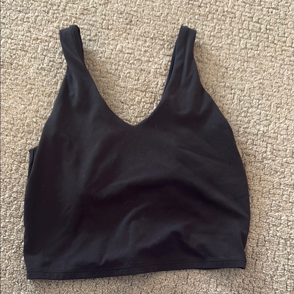 Black Sleeveless Crop Top